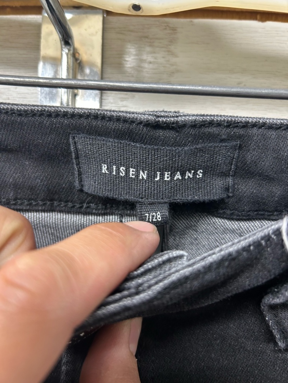 High-Rise Black Straight Jeans for Women - Picture 2 of 7